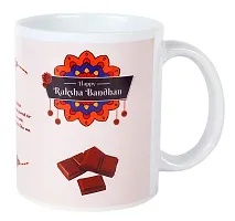 Kraftales Raksha Bandhan Gift Set Combo of Rakhi Greeting Card | Printed Ceramic Coffee Mug | Roli | Chawal | Rakhi /Raksha Bandhan Gift Set for Brother (300 ML) (ST01)-thumb4