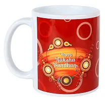 Kraftales Raksha Bandhan Gift Set Combo of Rakhi Greeting Card | Printed Ceramic Coffee Mug | Roli | Chawal | Rakhi /Raksha Bandhan Gift Set for Brother (300 ML) (ST02)-thumb3