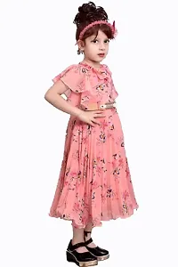 Beautiful Girls Peach Party Dress-thumb2