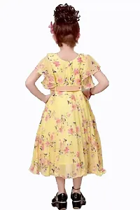 Beautiful Girls Yellow Party Dress-thumb2