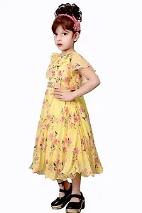 Beautiful Girls Yellow Party Dress-thumb3