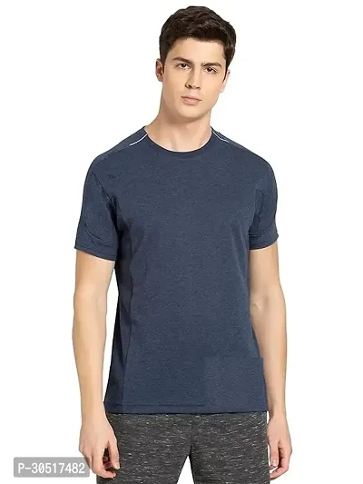 Men Round Neck Half Sleeve Casual Regular Fit T Shirt-thumb0