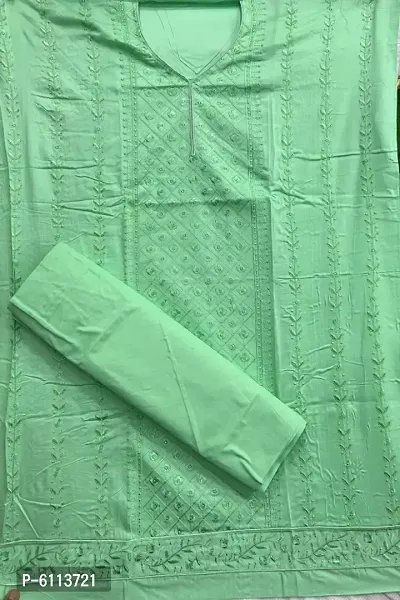Stylish Jam Cotton Printed Dress Material With Dupatta Set-thumb0