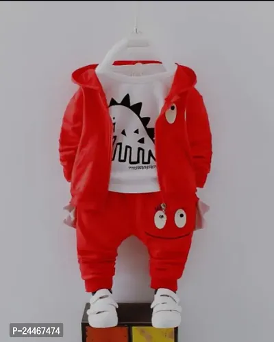DRAGON T-SHIRT JACKET AND PANT (WHITE AND RED)-thumb0
