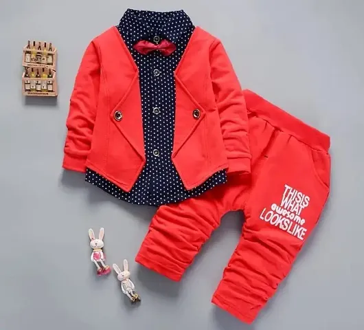 Classic Hosiery Cotton Printed Clothing Set For Boys