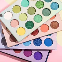 Qumeidie Chafful Beauty Color Board Eyeshadow Palette Eyes Shadow 60 Color Makeup Palette Highlighters Eye Make Up High Pigmented Professional Eye Shadow Mattes And Shimmer Finish, Multicolor-thumb2