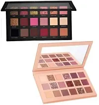 THR3E STROKES Eyeshadow Palette, Nude And Rose Gold, Glitter, Matte Finish-thumb1