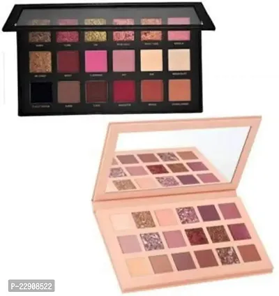 THR3E STROKES Eyeshadow Palette, Nude And Rose Gold, Glitter, Matte Finish-thumb2