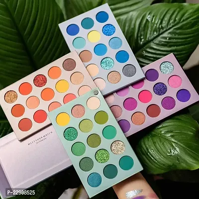 Qumeidie Chafful Beauty Color Board Eyeshadow Palette Eyes Shadow 60 Color Makeup Palette Highlighters Eye Make Up High Pigmented Professional Eye Shadow Mattes And Shimmer Finish, Multicolor-thumb2