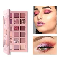 ENIVO Women's  Girl's Nude Eyeshadow Palette with 18 Highly Pigmented Nude Shimmery Matte Eyeshadows - (Pack of 1)-thumb2