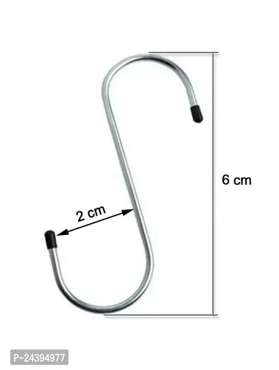 Buy Attachh S Shaped Hooks Heavy Duty L Hanging Hangers S Hooks For Home,  Kitchen And Office (pack Of 5) Online In India At Discounted Prices