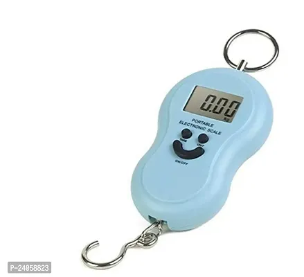 Attachh Portable Scale with LCD Display Electronic Digital Hanging Stainless Steel Hook Luggage for Indoor and Outdoor Use Capacity 50Kg (Pack of 1)