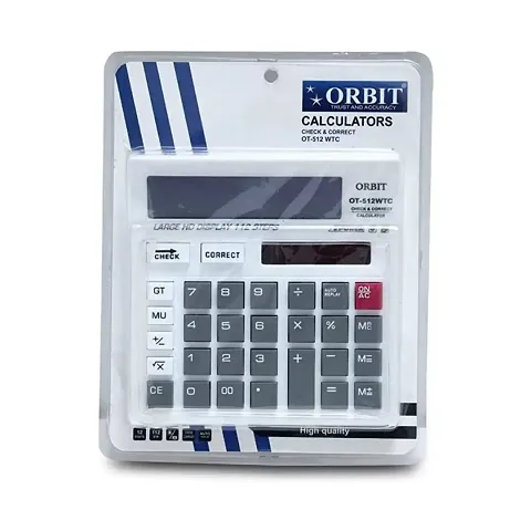 Large Display Orbit Calculator OT-512 WTC White Color..