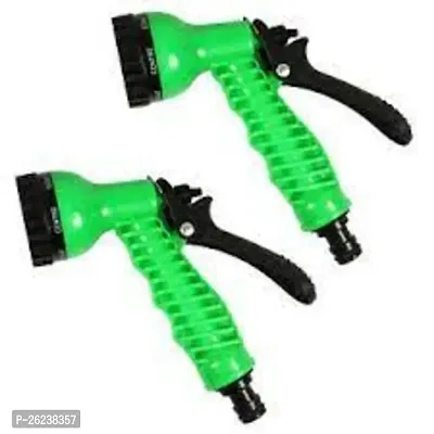 Attachh Water Spray Gun Nozzle for Gardening High Pressure Water Sprayer with Trigger Spray Gun Garden Washing Car Bike Sprayer Green Colour (Pack of 2)