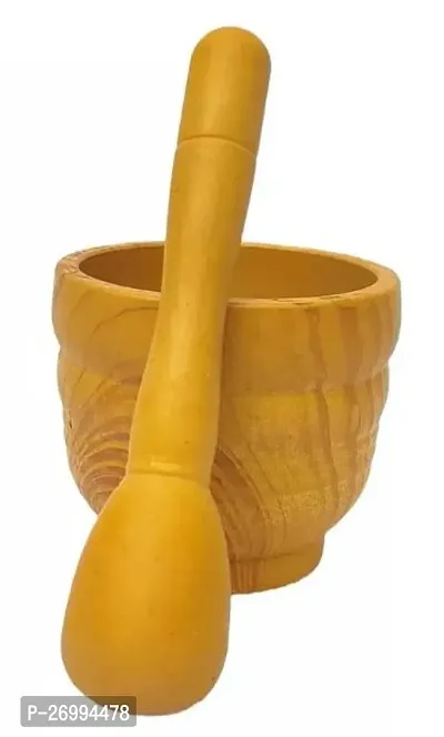 Attach Food grade Plastic Mortar  Pestle Set | Spice Mixer| Khalbatta| Khal| Okli for Kitchen Pack of 1