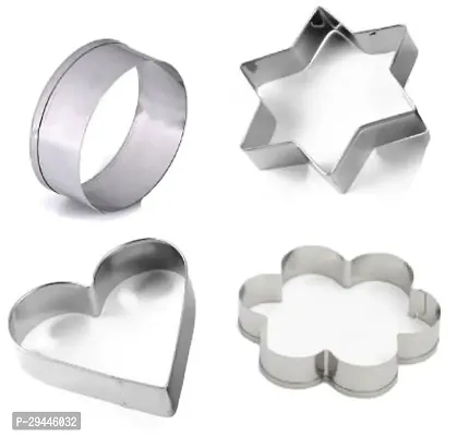 Cookie Cutter Stainless Steel Different Shaper, 4pcs-thumb0