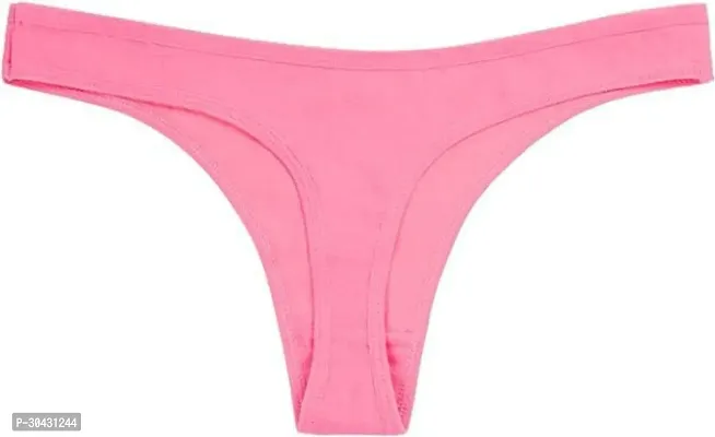 Stylish Cotton Pink Thong For Women-thumb2