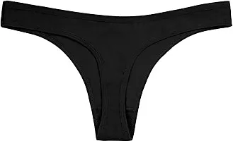 Stylish Cotton Black Thong For Women-thumb1