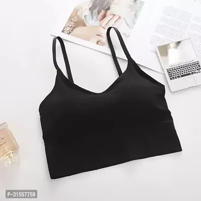 Stylish Black Cotton Blend Bras For Women-thumb0