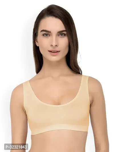 Stylish Beige Cotton Blend Everyday Bra For Women-thumb0