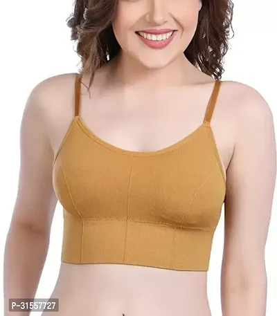 Stylish Tan Cotton Blend Bras For Women-thumb0