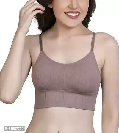 Stylish Purple Cotton Blend Bras For Women-thumb0