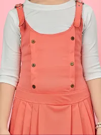 Aarika Girls White-Pink Color Blended Dress-thumb4