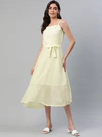Aarika Womens Lemon Square Solid Dress-thumb1