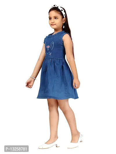 Aarika Girls Blue Color Dress-thumb3