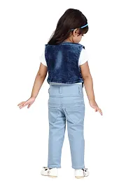 Stylish Fancy Cotton Solid Party Wear Jacket For Girls-thumb3