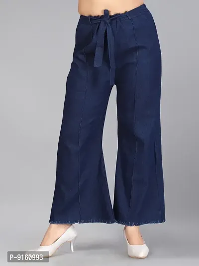 Aarika Girls Navy Blue Color Denim Jeans-thumb0