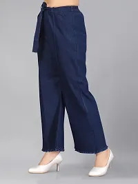 Aarika Girls Navy Blue Color Denim Jeans-thumb2