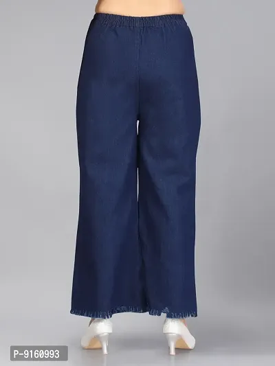 Aarika Girls Navy Blue Color Denim Jeans-thumb4