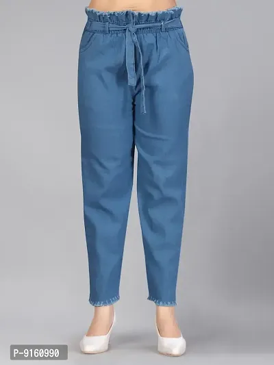 Aarika Girls Blue Color Denim Jeans-thumb5