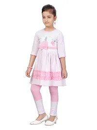 Stylish Fancy Cotton Pink Color Top Pant For Girls-thumb2