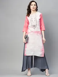 Beautiful  Gajri Coloured Embellished Kurti For Women-thumb1