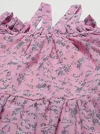 Aarika Womens Pink Color Georgette Printed Dress-thumb1