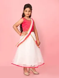 Aarika Girls Rani Colour Net Embroidery Gown-thumb1