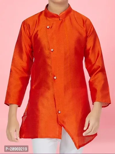 Aarika Boys Orange Kurta Pyjama-thumb5