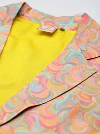 Aarika Womens Mustard Colour Silk Printed Co-ord Set-thumb1