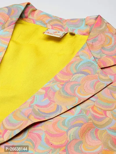 Aarika Womens Mustard Colour Silk Printed Co-ord Set-thumb2