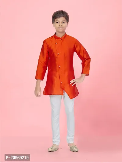 Aarika Boys Orange Kurta Pyjama-thumb0