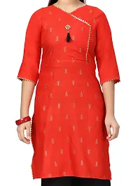 Aarika Girls Red Color Cotton Kurti-thumb4