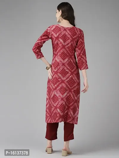 Aarika Womens Rani Color Printed/Embroidery Cotton Kurti-thumb4