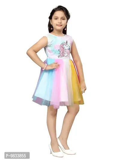 Fabulous Georgette Embellished Frocks For Girls-thumb0