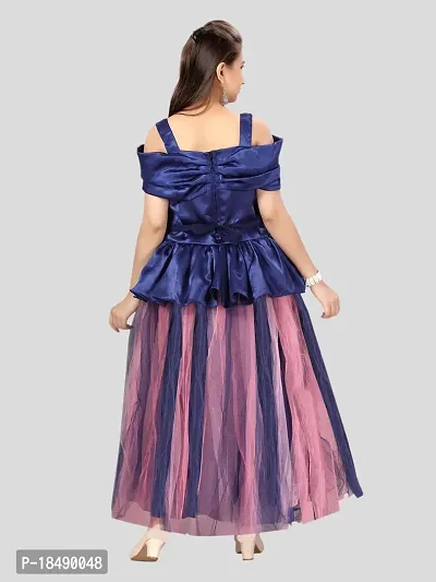 Aarika Girls Blue Party Wear Gown-thumb4