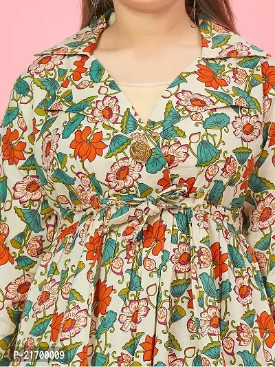 Aarika Girls Multi Colour Floral Print Cotton Co-ord Set-thumb3