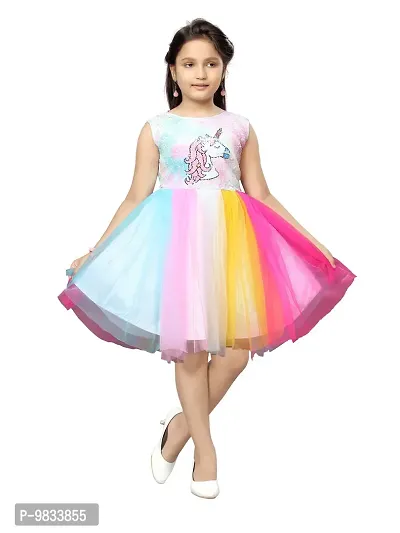 Fabulous Georgette Embellished Frocks For Girls-thumb3