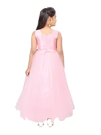 Fabulous Pink Nylon Printed A-Line Dress For Girls-thumb3