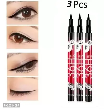 Your Eyes With Stunning Waterproof Black Eyeliner Pencil (Eyeliner_010) 14.5 G (Black) Pack Of 3-thumb0